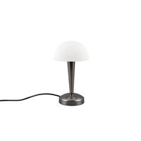 TISCHLEUCHTE - Chromfarben/Weiss, Basics, Glas/Metall (15/26,5cm)