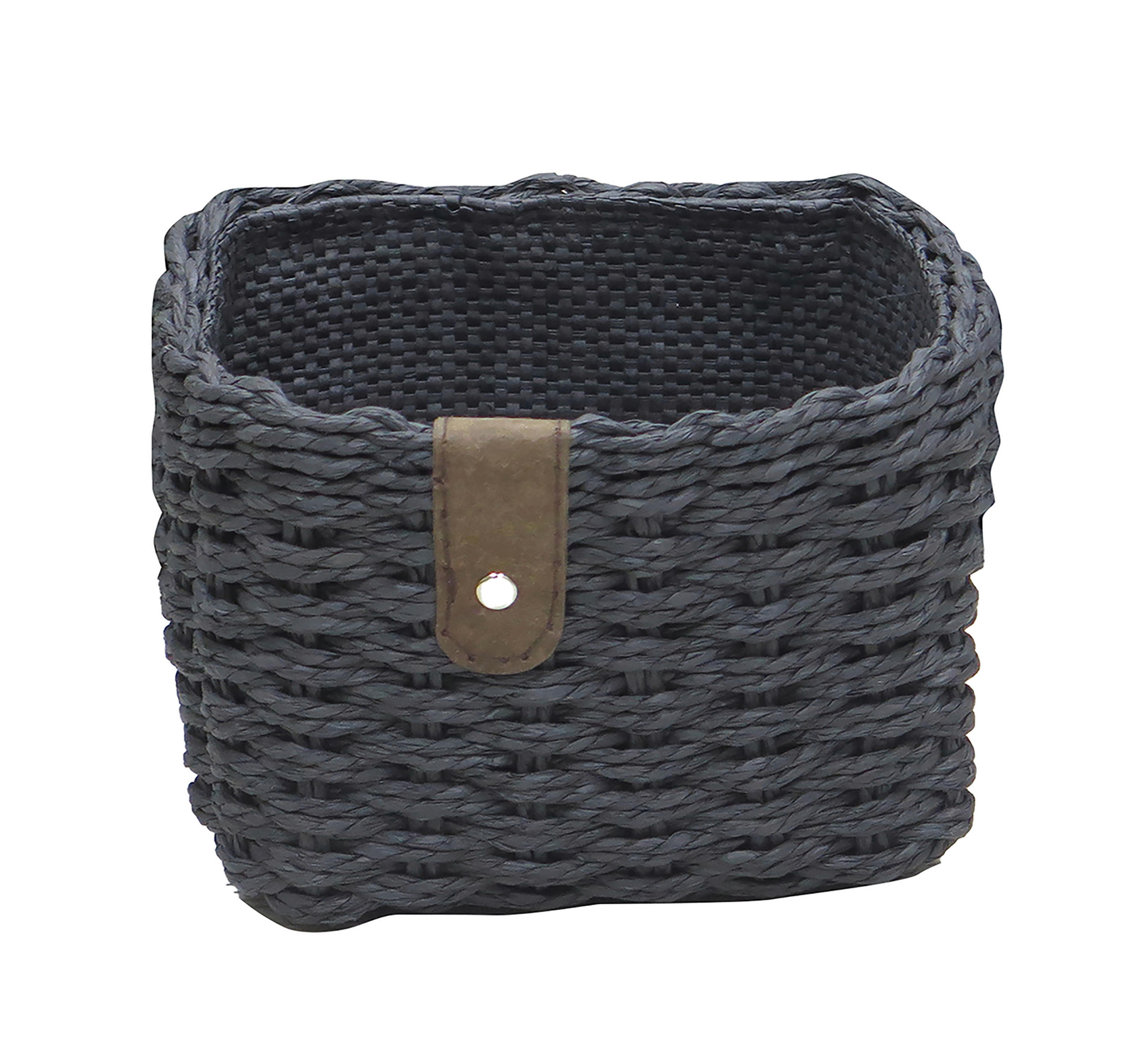 KOŠARA ZA REGAL   17/14/12 cm     - crna, Basics, papir (17/14/12cm) - Landscape