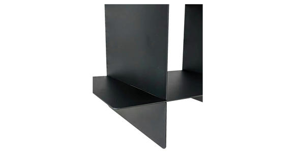 WANDREGAL 40/40/15 cm - Schwarz, Basics, Metall (40/40/15cm) - Landscape