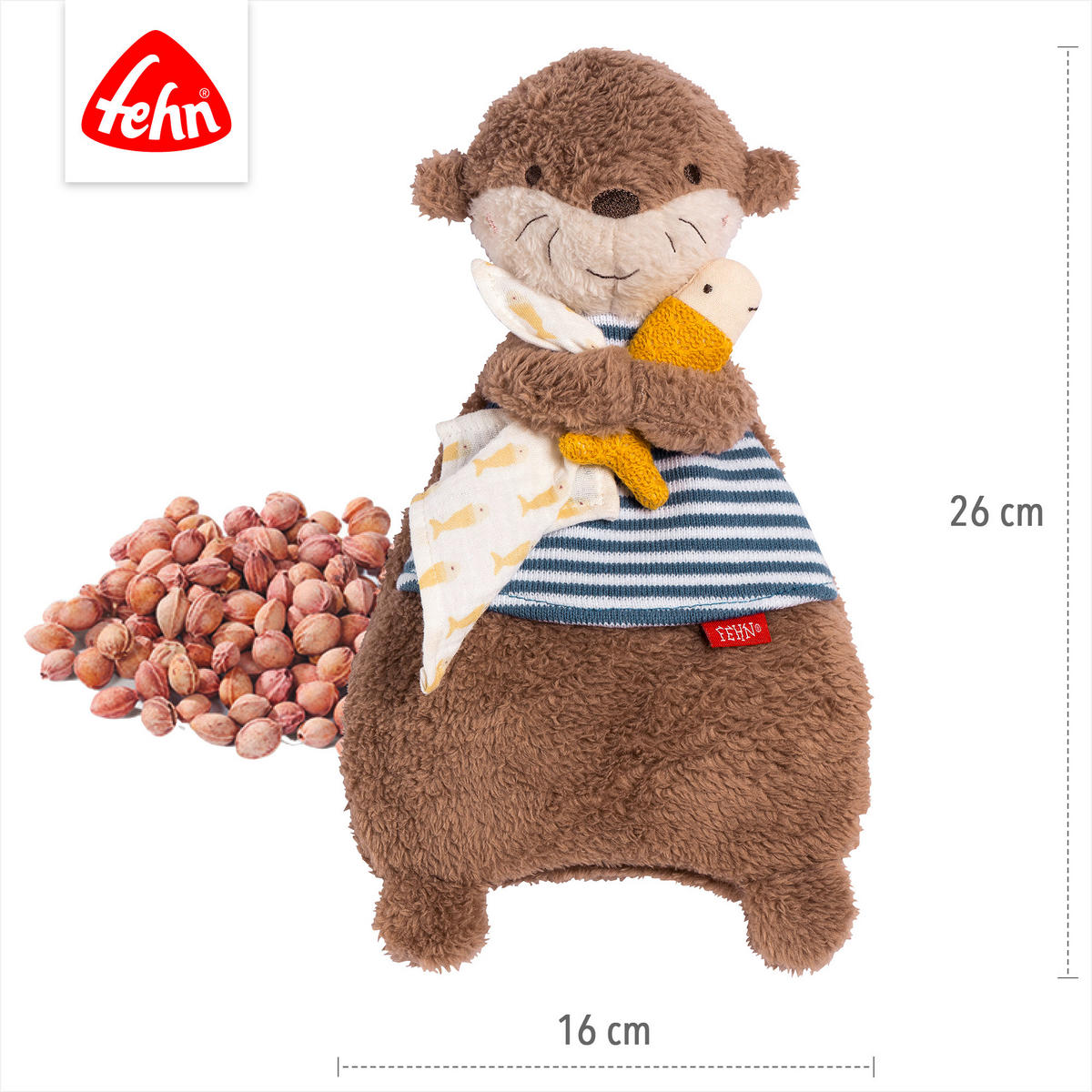 WÄRMETIER Otter Theo  - Multicolor, Basics, Textil (26,5/17/5,8cm) - Fehn