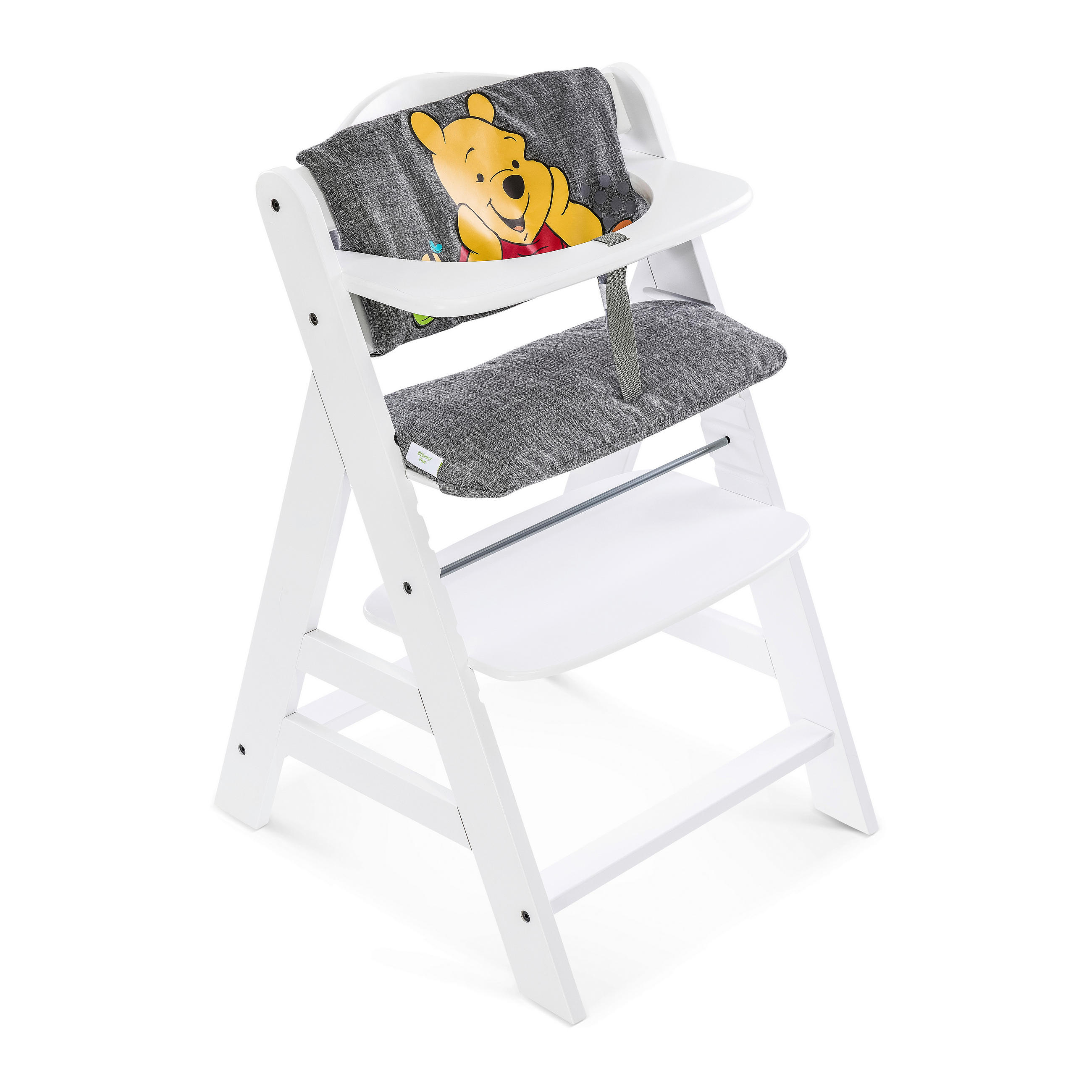 HOCHSTUHLEINLAGE HIGHCHAIR POOH  - Grau, Basics, Kunststoff/Textil (25/44cm) - Hauck