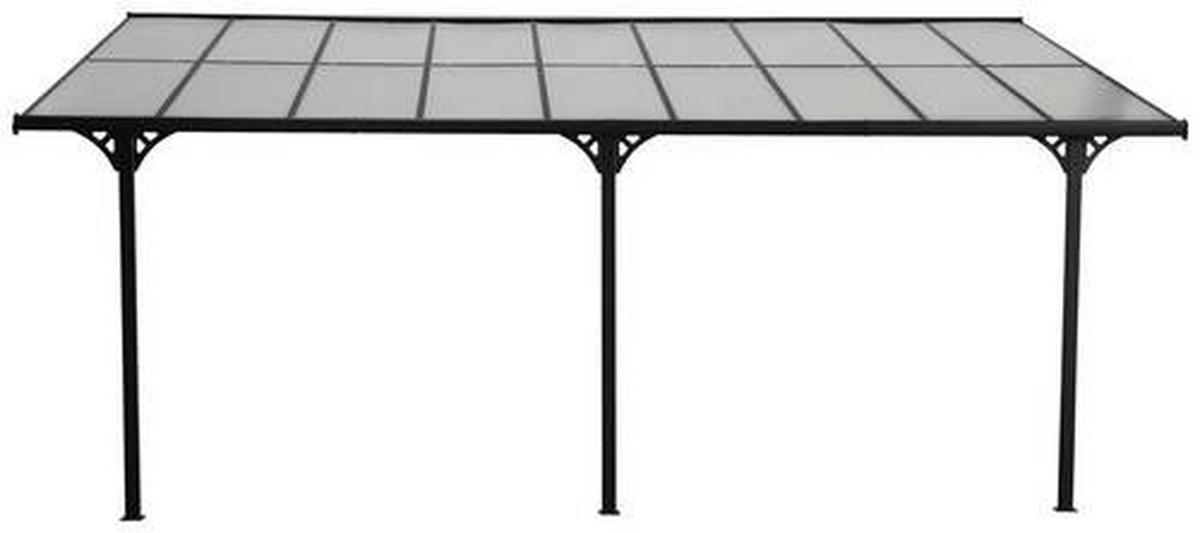 TERRASSENÜBERDACHUNG - Schwarz, Basics, Metall (556/225/300cm) - Ambia Garden