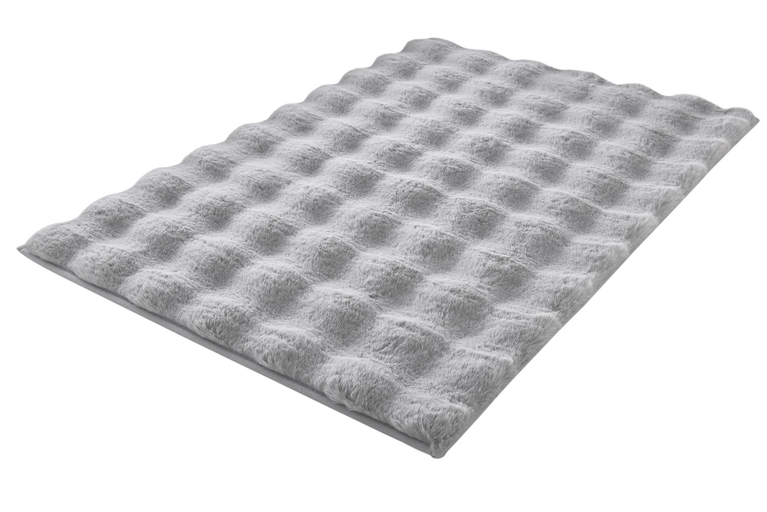 BADEMATTE Hellgrau 70/120 cm  - Hellgrau, Konventionell, Kunststoff/Textil (70/120cm) - Kleine Wolke