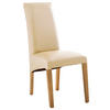 STUHL  in Lederlook  - Eichefarben/Beige, Konventionell, Holz/Textil (47/102/57cm) - Carryhome