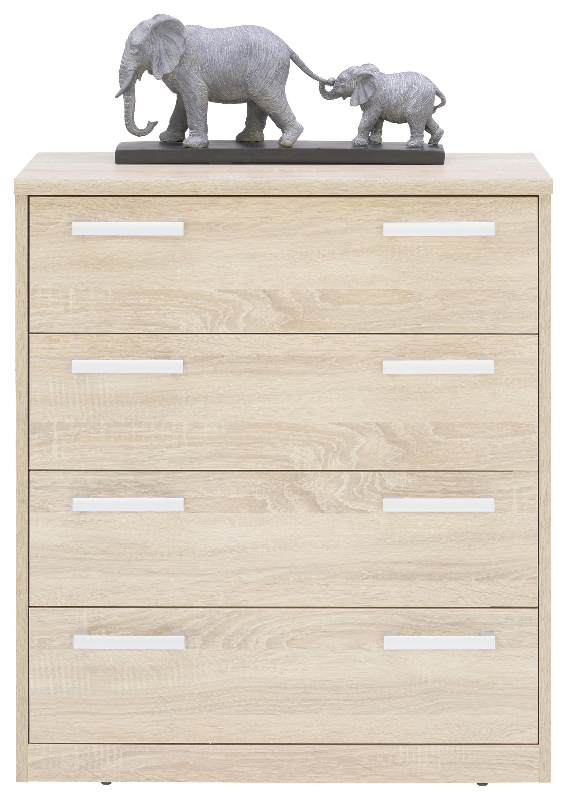 COMODĂ 72/84/36 cm  - stejar Sonoma/argintiu, Konventionell, metal/material pe bază de lemn (72/84/36cm) - Xora