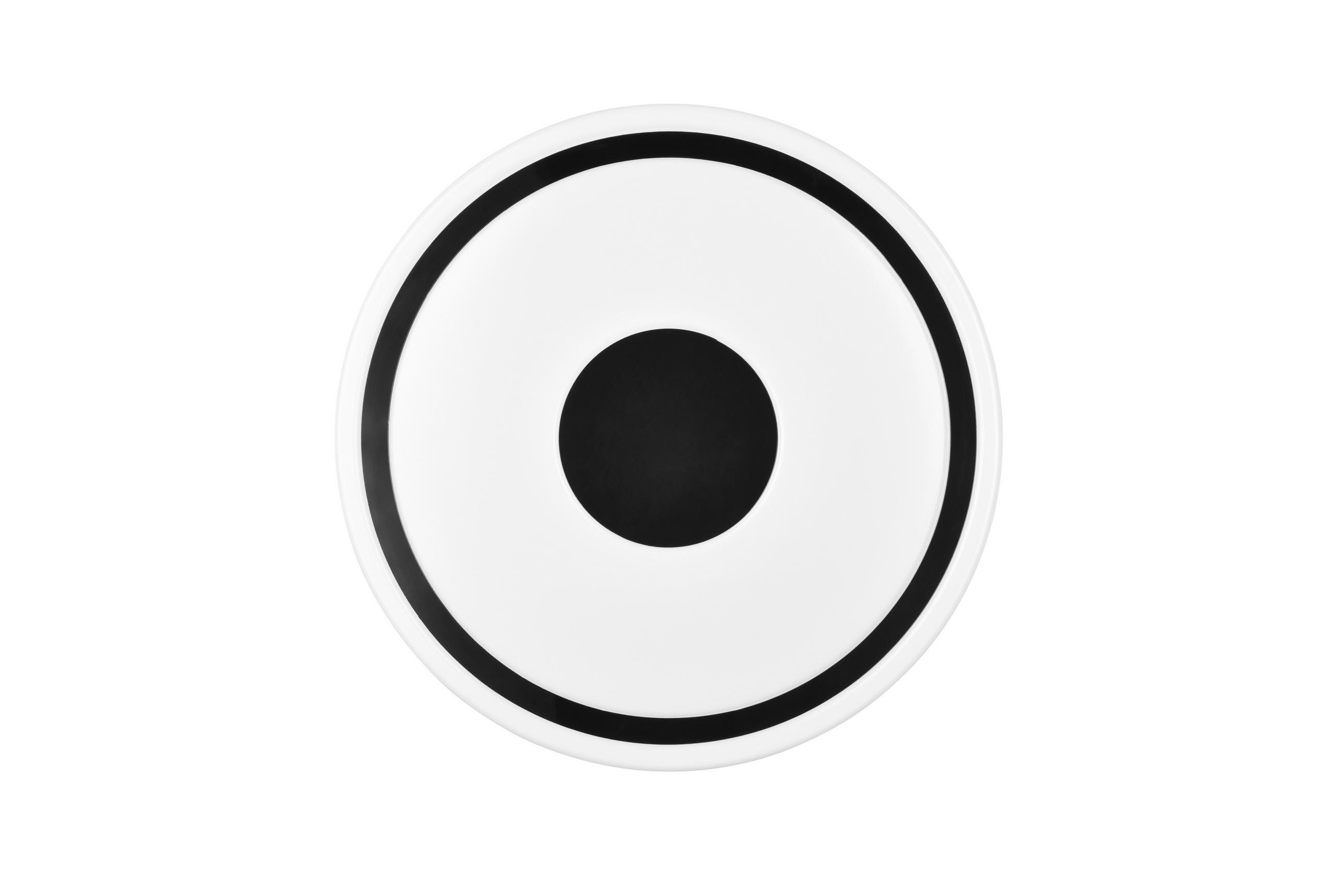 LED-DECKENLEUCHTE BUNDA 33/5 cm   - Schwarz/Weiß, KONVENTIONELL, Kunststoff (33/5cm)