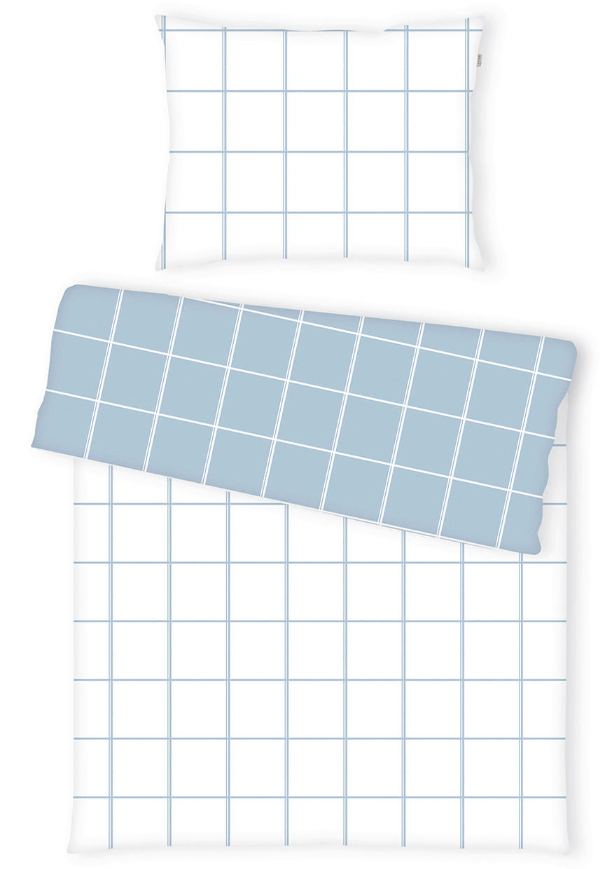 POSTEĽNÁ BIELIZEŇ, renforcé, modrá, 140/200 cm - modrá, Basics, textil (140/200cm) - Tom Tailor