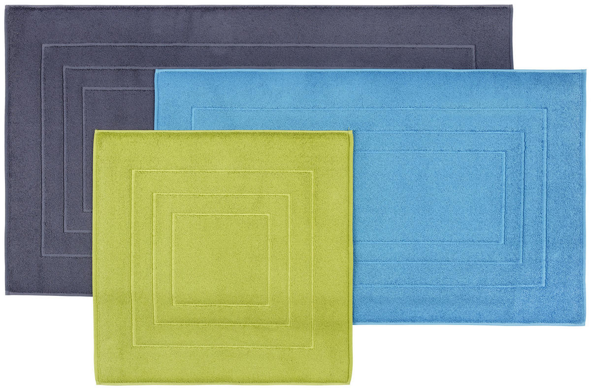 BADEMATTE Türkis 60/100 cm  - Türkis, Basics, Textil (60/100cm) - Vossen