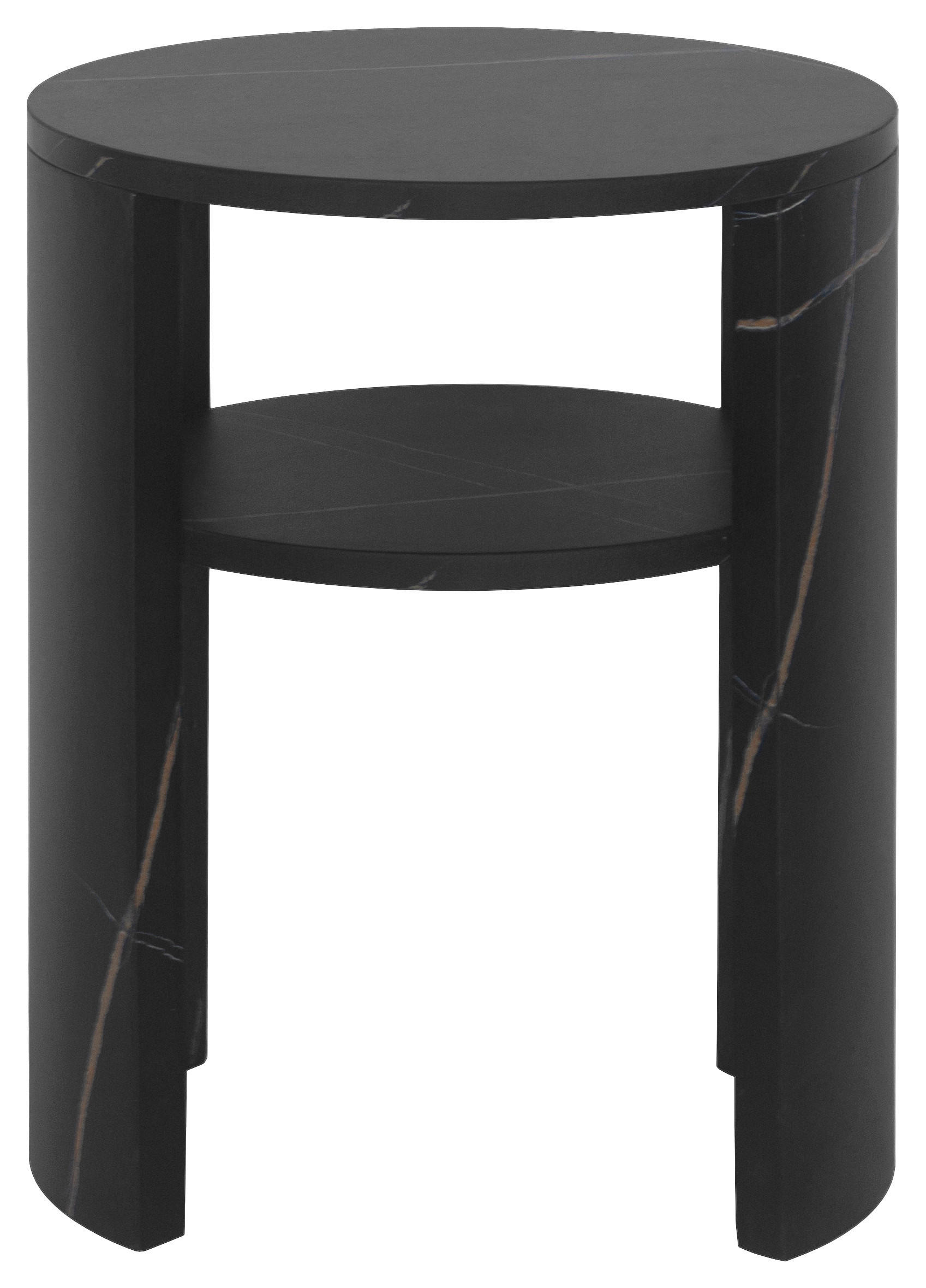 POMOĆNI STOLIĆ crna  drvni materijal   - crna, Trend, drvni materijal (35/45/35cm)