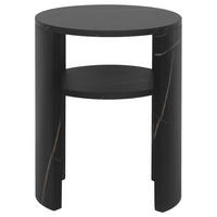 POMOĆNI STOLIĆ crna  drvni materijal   - crna, Trend, drvni materijal (35/45/35cm)