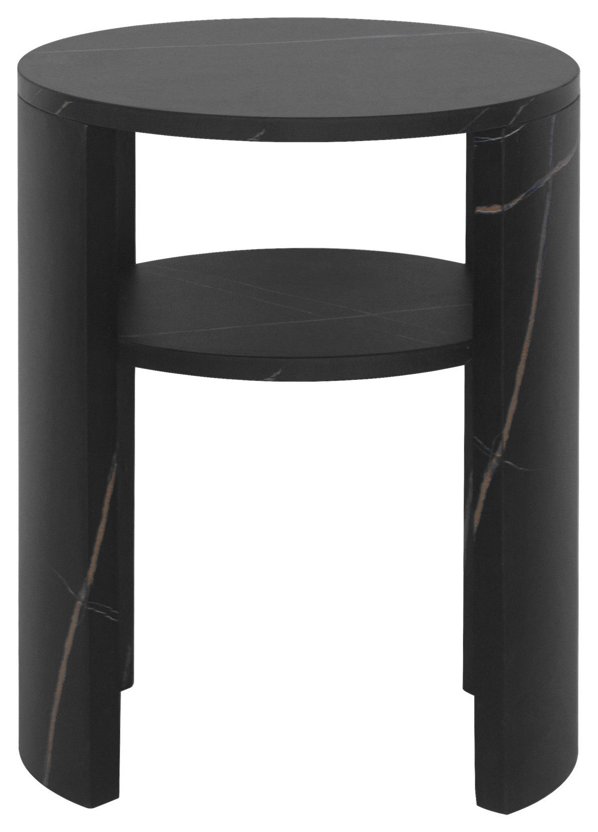 POMOĆNI STOLIĆ crna  drvni materijal   - crna, Trend, drvni materijal (35/45/35cm)