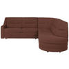 ECKSOFA in Flachgewebe Braun  251/285 cm  - Schwarz/Braun, KONVENTIONELL, Kunststoff/Textil (251/285cm) - Sedda