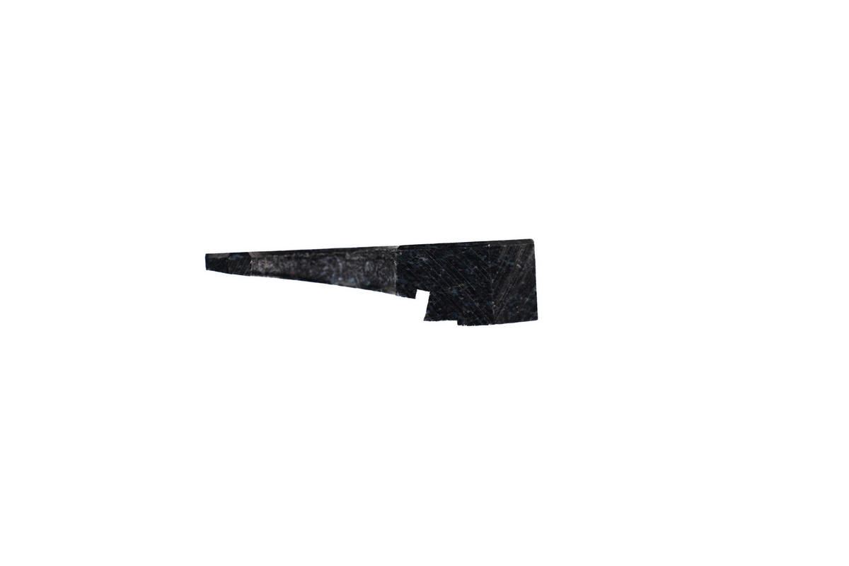 Schlagklotz Fischgrät - Schwarz, Basics, Kunststoff (15/8/2cm) - Egger Holzwerkstoffe