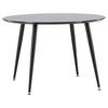 ESSTISCH in Metall, Holzwerkstoff 115/115/75 cm  - Schwarz, Design, Holzwerkstoff/Metall (115/115/75cm) - Livetastic