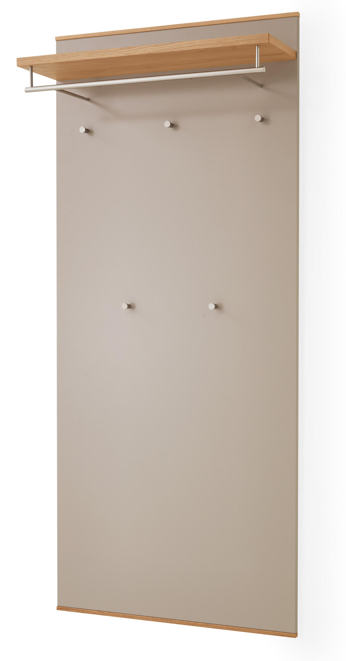 GARDEROBE 3-teilig  in 180/195/37 cm  - Taupe/Eichefarben, Design, Holz/Holzwerkstoff (180/195/37cm)