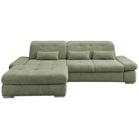 Freisteller von Livetastic ECKSOFA Grün Chenille.