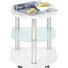 BEISTELLTISCH Weiß - Weiß, Design, Glas/Kunststoff (40/40/49cm) - XORA