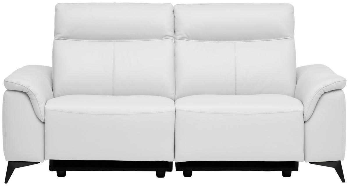 3-SITZER-SOFA Echtleder Weiß von EMILIO BELUTTI