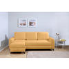 ECKSOFA Moli Gelb Bouclé  - Gelb/Schwarz, Design, Textil/Metall (236/148cm) - MID.YOU