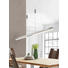 LED-HÄNGELEUCHTE - Weiß, Design, Kunststoff/Metall (120-180/90-150cm) - Ambiente