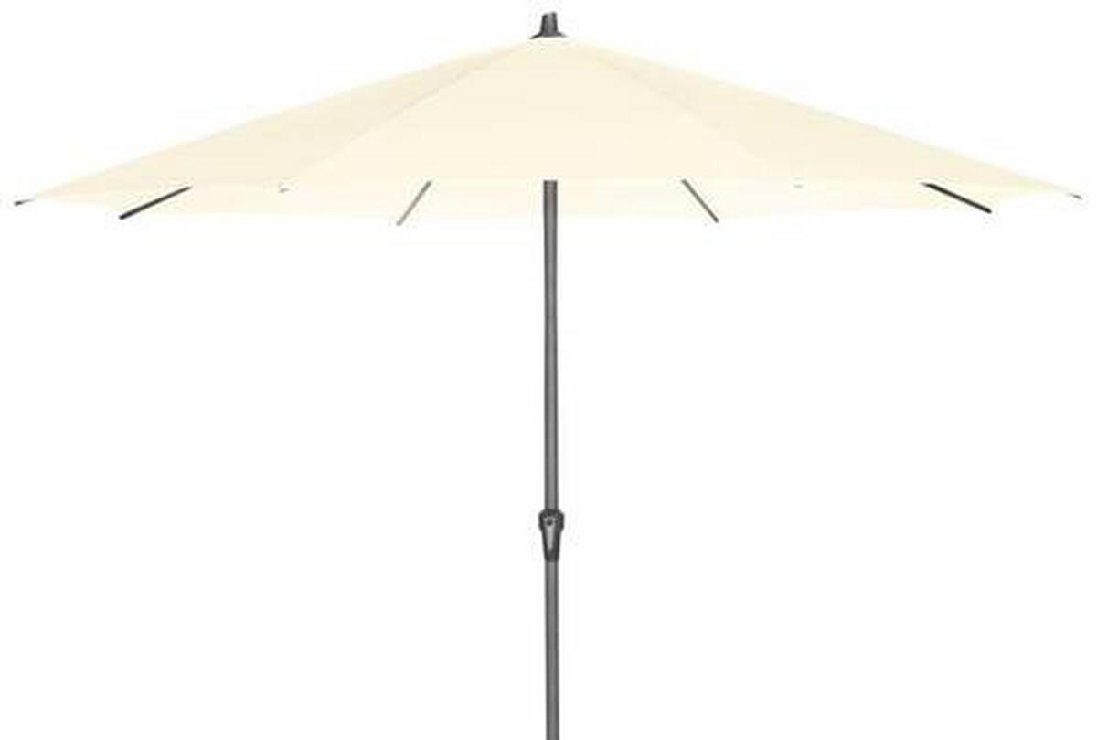 SONNENSCHIRM  350/350 cm  - Anthrazit/Beige, KONVENTIONELL, Textil/Metall (350/350cm) - Siena Garden