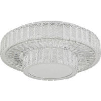 PLAFONIERĂ CU LED - culoare crom, Basics, sticlă/metal (50/17,3cm) - Glandor