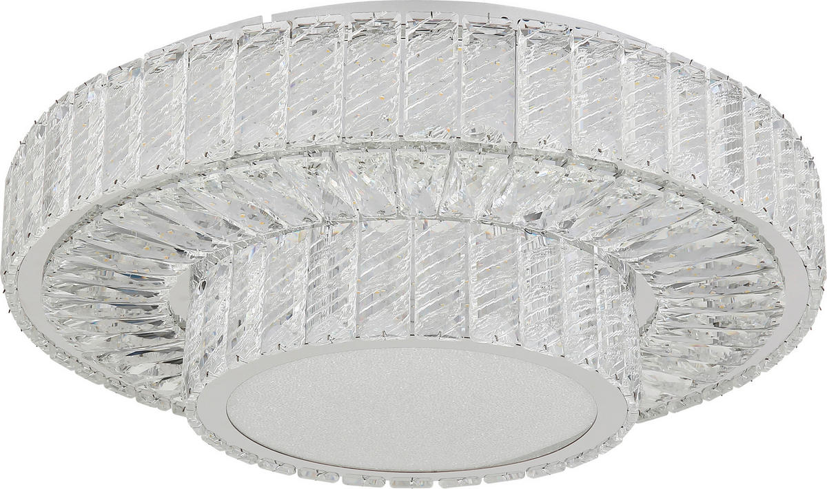PLAFONIERĂ CU LED - culoare crom, Basics, sticlă/metal (50/17,3cm) - Glandor