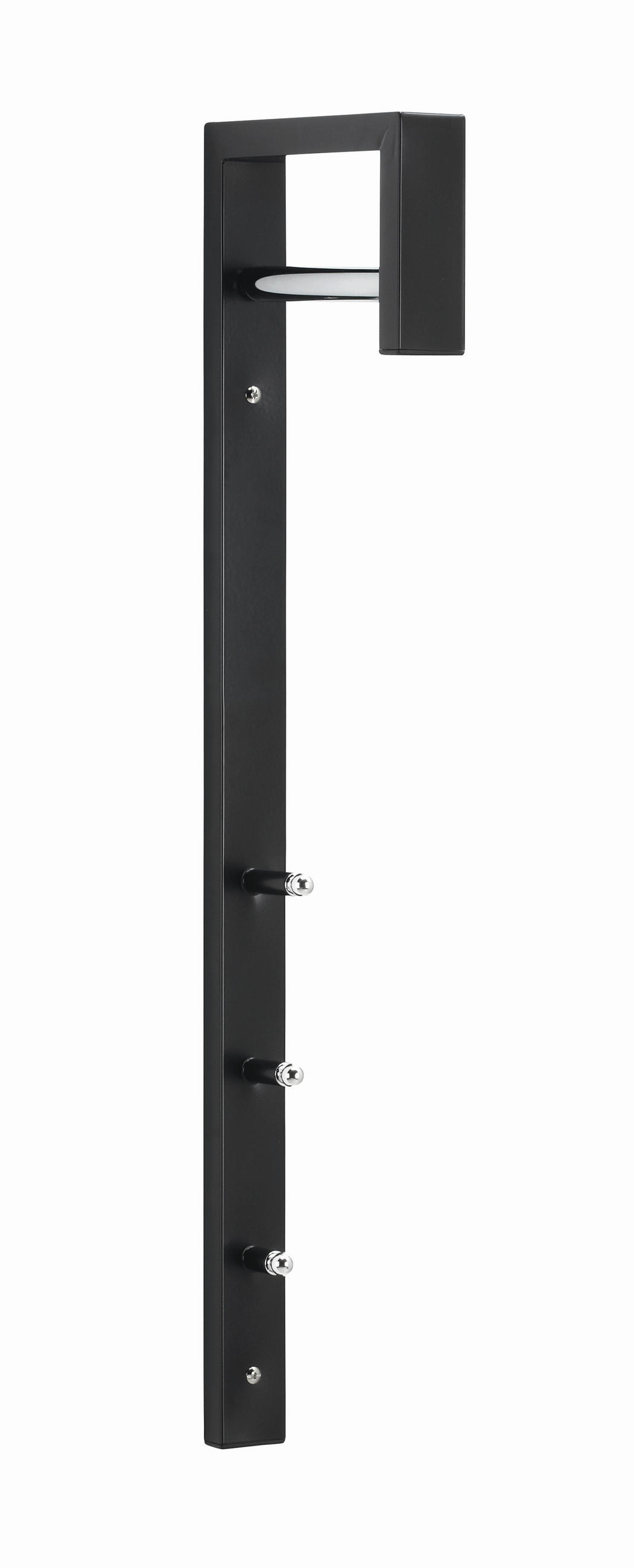 DAŠČICA ZA ODLAGANJE KAPUTA  crna  metal  - crna, Dizajnerski, metal (4/70/20cm) - Boxxx