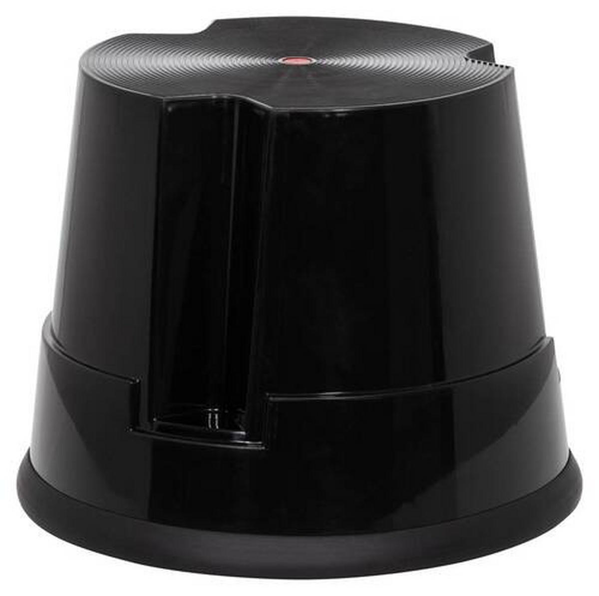 TRITTHOCKER Schwarz  - Schwarz, MODERN, Kunststoff (39/32/39cm) - MID.YOU