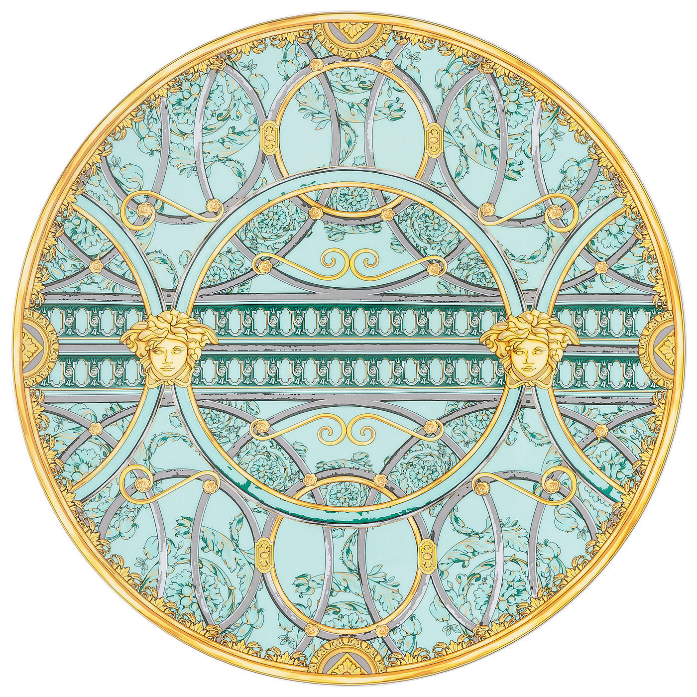 KROŽNIK - večbarvno, Basics, keramika (33cm) - Versace