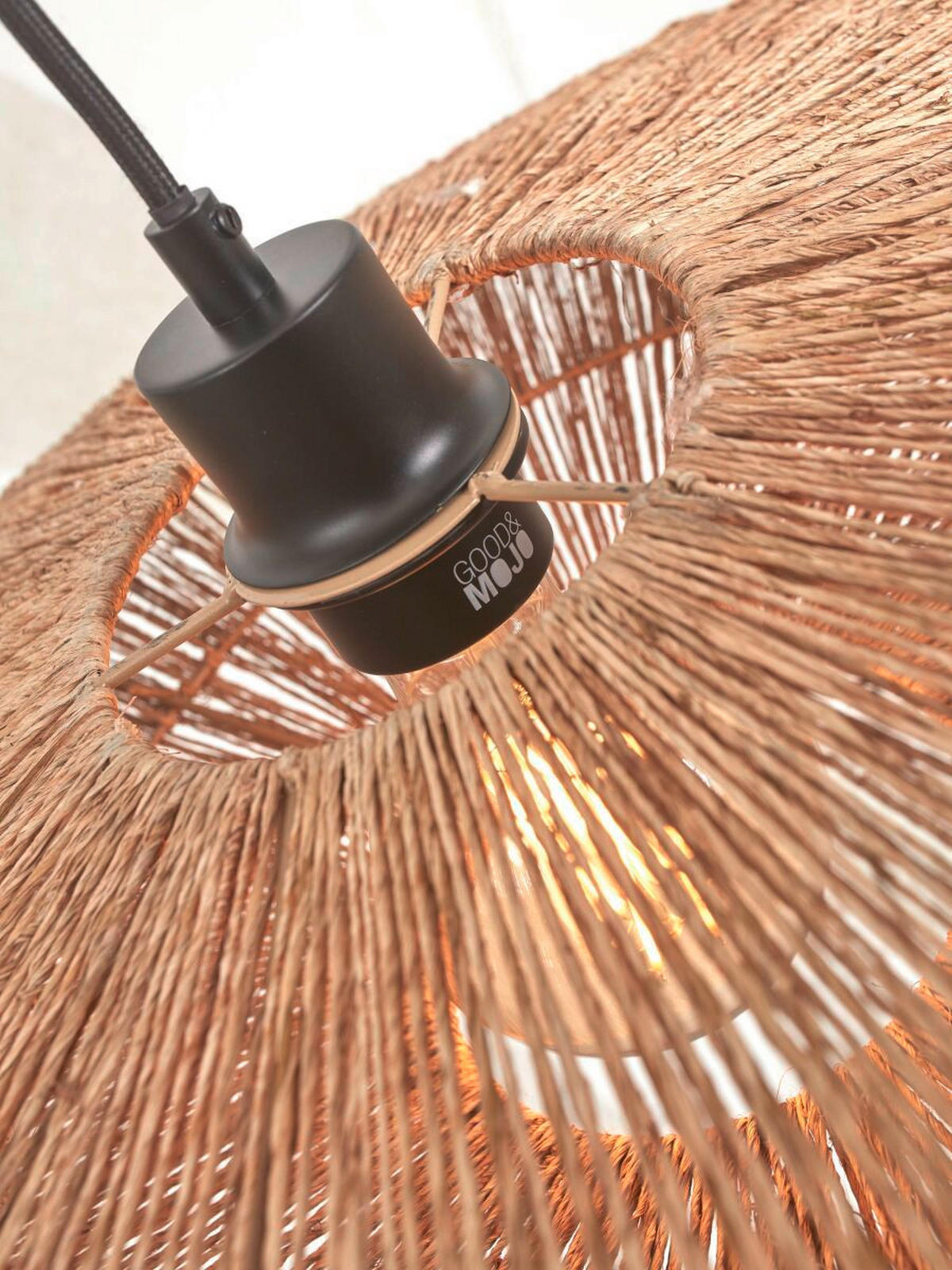 GOLVLAMPA GOOD&MOJO  78/176/55 cm    - vit/naturfärgad, Trend (78/176/55cm) - Good & Mojo