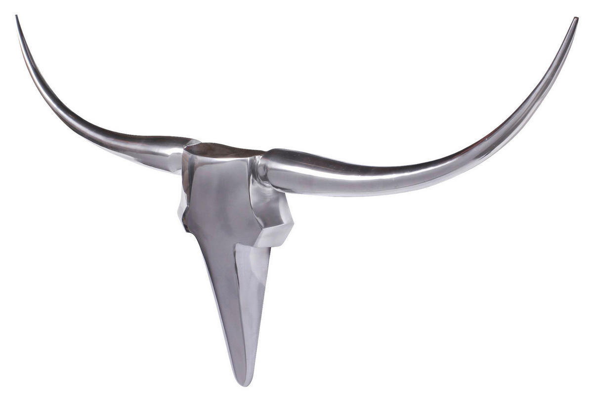 WANDDEKO  - Silberfarben, Modern, Metall (125/60/10cm) - MID.YOU