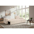ECKSCHLAFSOFA  mit Cord Beige  - Beige/Schwarz, KONVENTIONELL, Textil (248/146cm) - Xora
