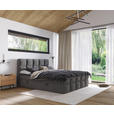 BOXBETT 180/200 cm  in Dunkelgrau  - Dunkelgrau, Design, Kunststoff/Textil (180/200cm) - Xora
