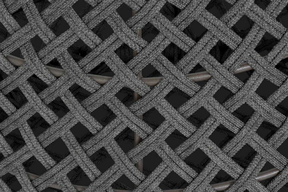 DEKOKORB  - Graphitfarben/Braun, Basics, Textil/Metall (46-54,5/55/46-54,5cm) - Joop!