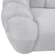 BIGSOFA in Chenille Hellgrau  - Hellgrau/Schwarz, KONVENTIONELL, Kunststoff/Textil (248/78/112cm) - Carryhome