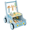 LAUFLERNWAGEN  - Blau/Hellgelb, Basics, Holz/Kunststoff (40/29,5/46cm) - My Baby Lou