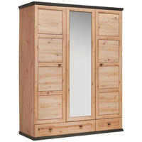 ORMAR GARDEROBNI  hrast Artisan  - hrast Artisan/antracit, Lifestyle, staklo/drvni materijal (154/196,7/60,5cm) - Xora