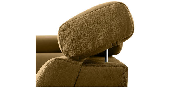 ECKSOFA Gelb Samt  - Chromfarben/Gelb, KONVENTIONELL, Textil/Metall (271/206cm) - Carryhome