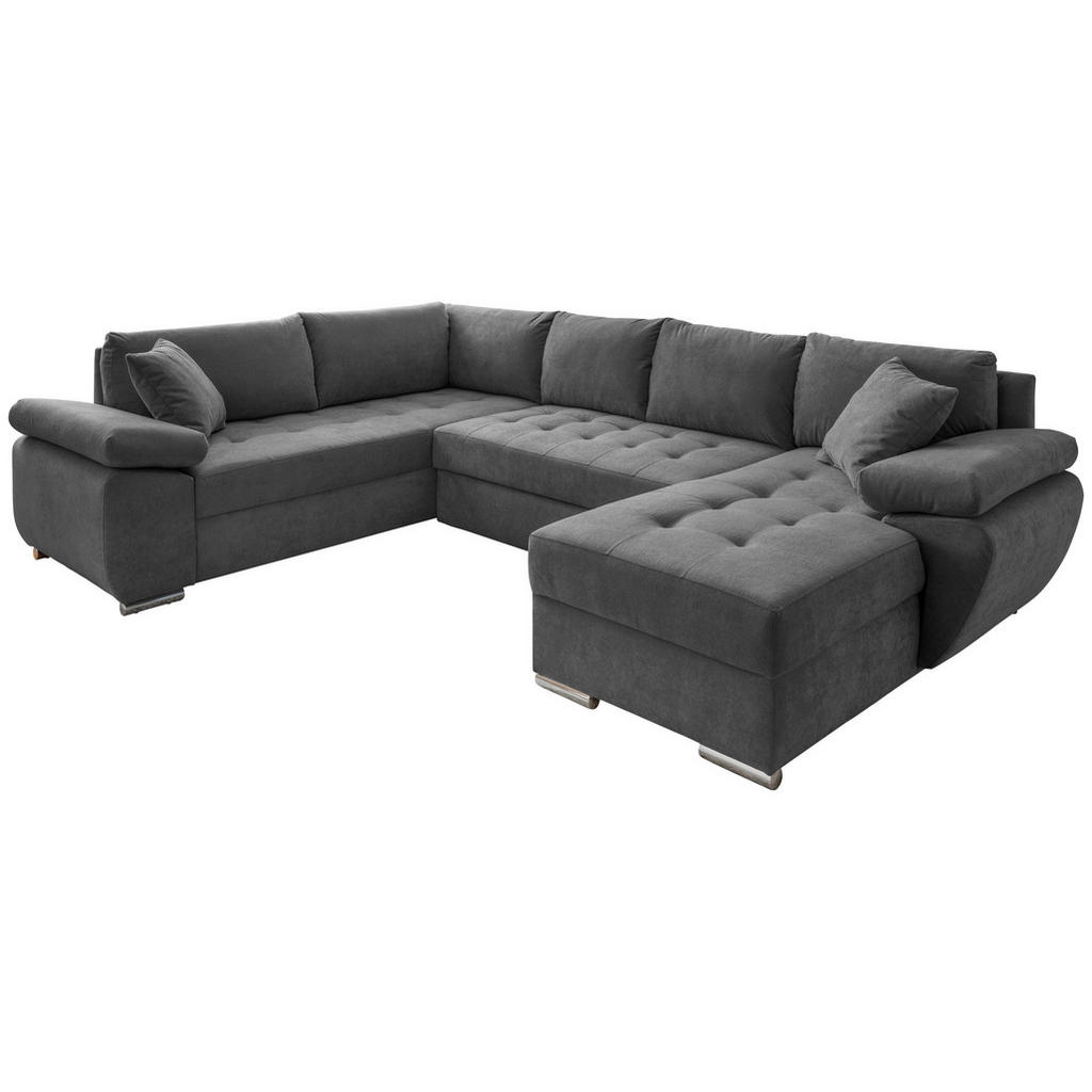 Livetastic SEDACÍ SOUPRAVA, textil, antracitová