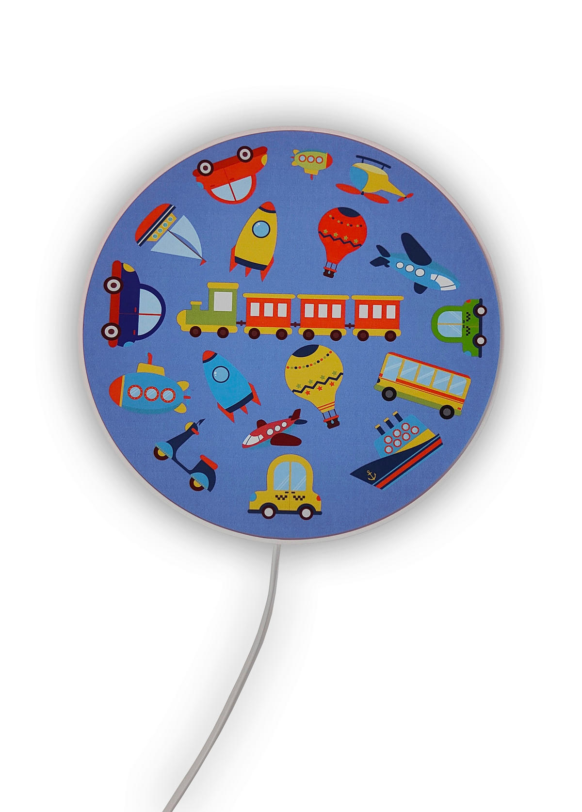 KINDERWANDLEUCHTE 25/25/8 cm   - Multicolor/Weiß, Basics, Kunststoff (25/25/8cm)