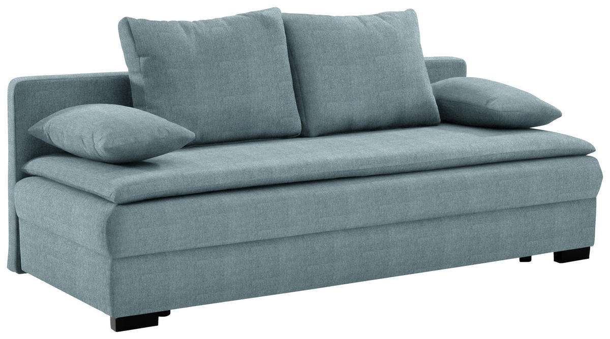 KANAPÉÁGY kék  - fekete/kék, Konventionell, műanyag/textil (207/74-94/90cm) - Venda
