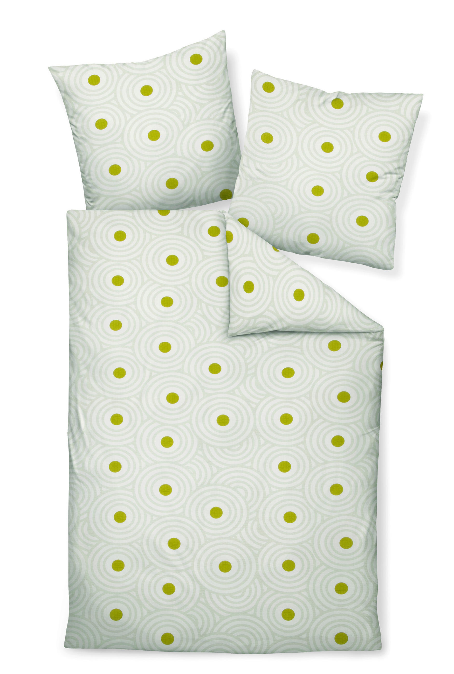 BETTWÄSCHE Seersucker 135/200 cm  - Grün, Basics, Textil (135/200cm) - Janine