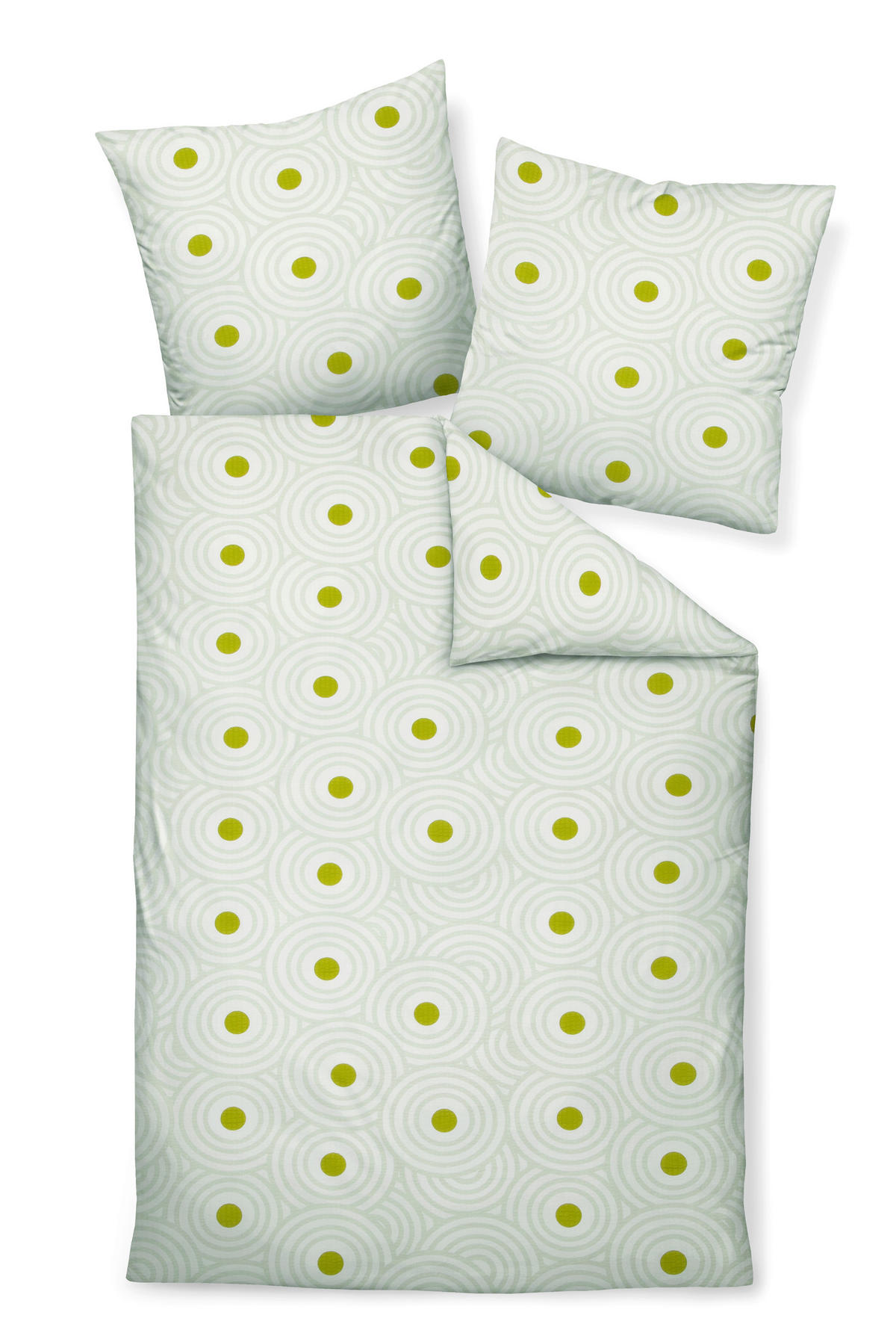 BETTWÄSCHE Seersucker 135/200 cm  - Grün, Basics, Textil (135/200cm) - Janine