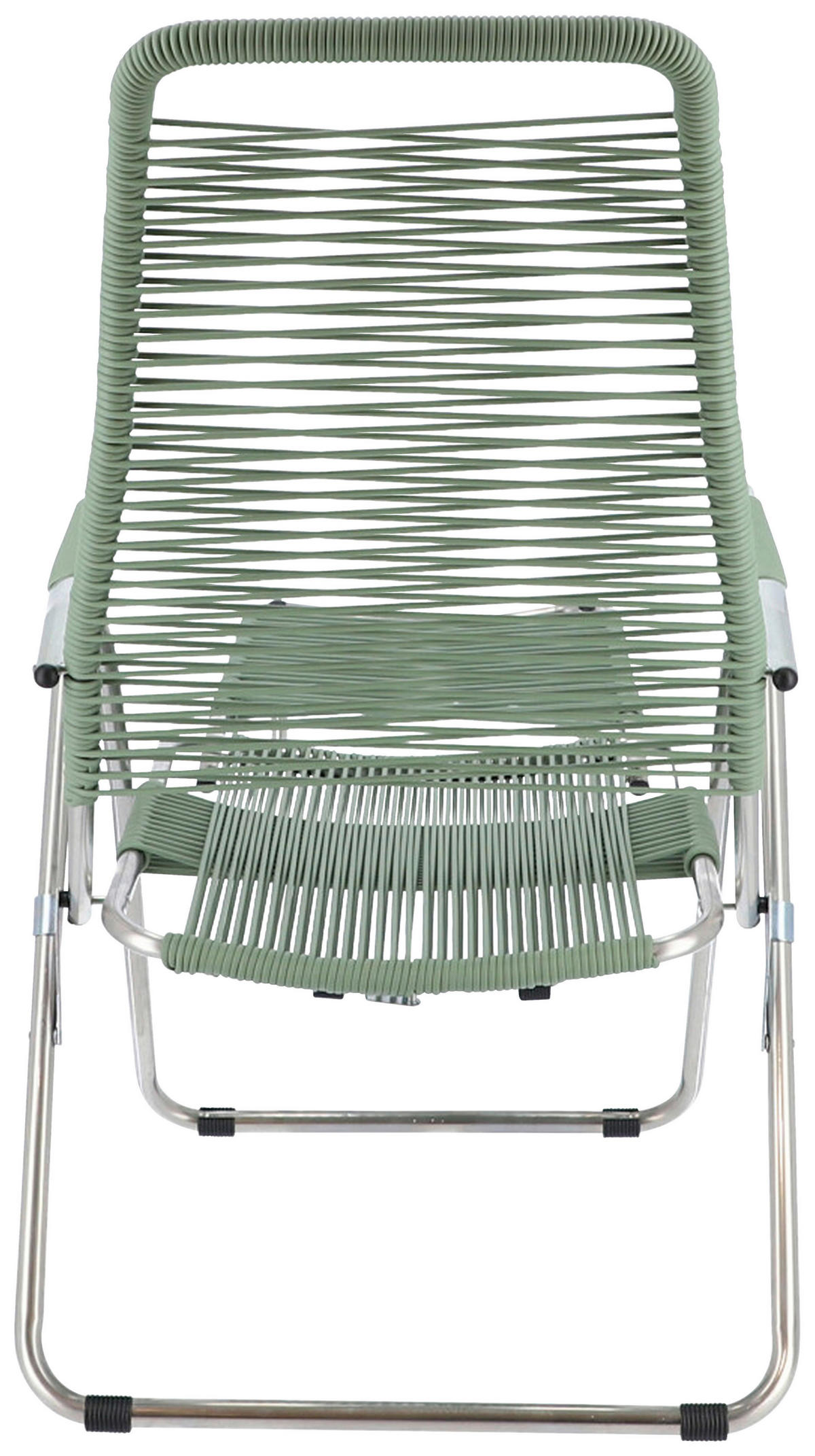 GARTEN-RELAXSESSEL 60/110/48 cm  - Edelstahlfarben/Salbeigrün, Design, Kunststoff/Metall (60/110/48cm) - Jan Kurtz
