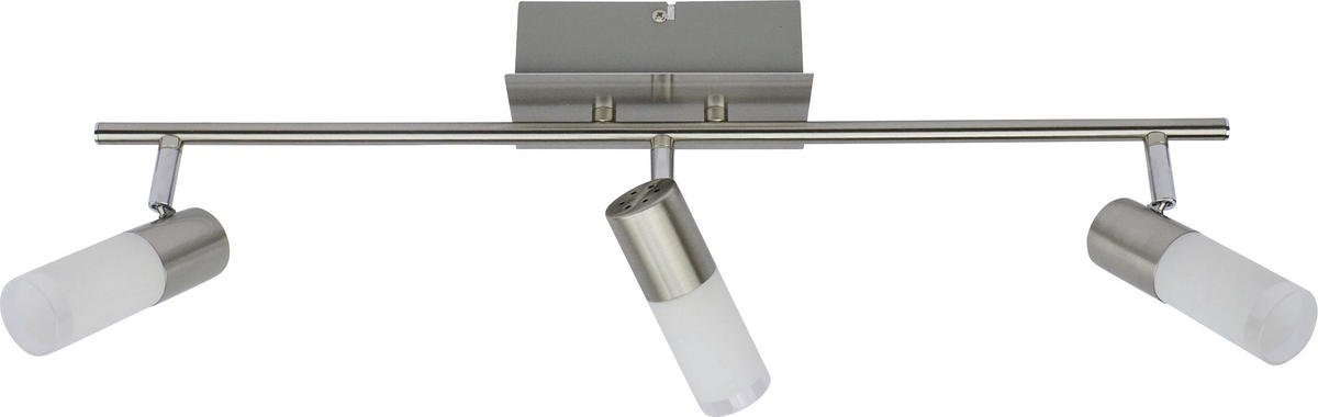 LED-STRAHLER 60/15/8 cm   - Chromfarben, Design, Glas/Metall (60/15/8cm) - Novel