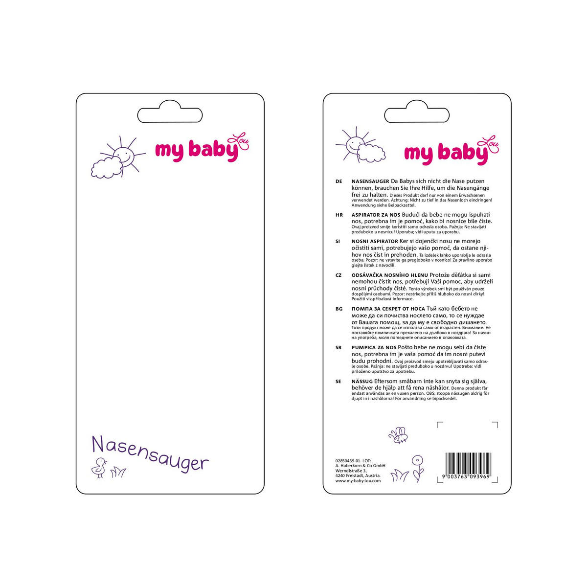 NASENSCHLEIMSAUGER  - Weiß, Basics, Kunststoff (4,4/8,35cm) - My Baby Lou