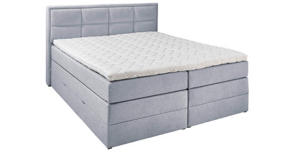 BOXSPRINGBETT 180/200 cm in Hellgrau - Hellgrau, KONVENTIONELL, Textil (180/200cm) - Esposa