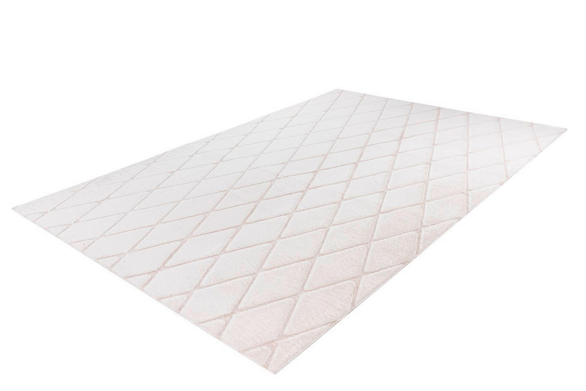 TEPPICH 160/230 cm Vivica 225 Weiß / Creme  - Creme/Weiß, KONVENTIONELL, Textil (160/230cm)