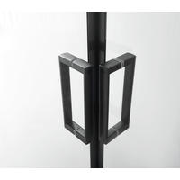DUSCHKABINE  in Transparent, Schwarz  - Transparent/Schwarz, MODERN, Glas (90/90/225cm) - Sanotechnik